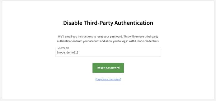 Send password reset email.